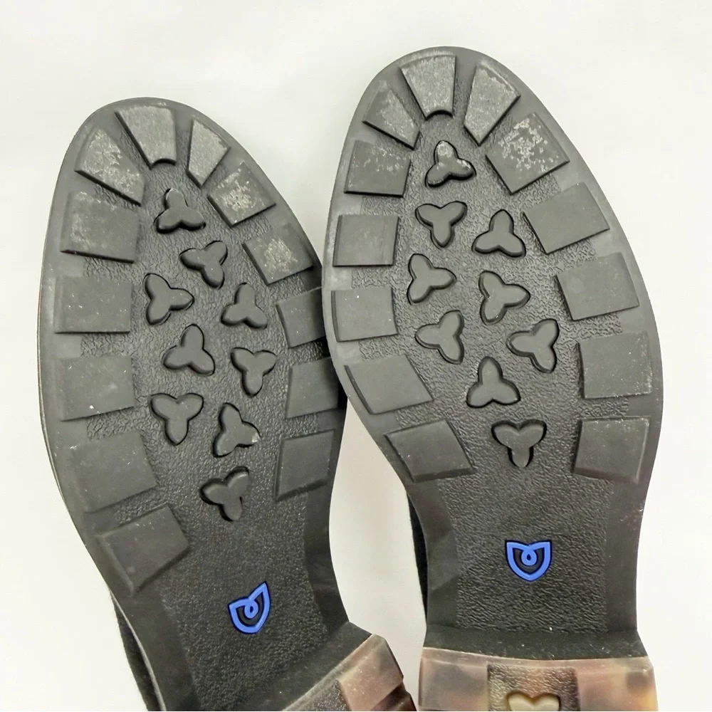 Rothy’s The Lug Loafer Shoes Onyx Black Wool - Picture 13 of 16